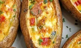 طرز تهیه سیب زمینی شکم پر/ ویدئو