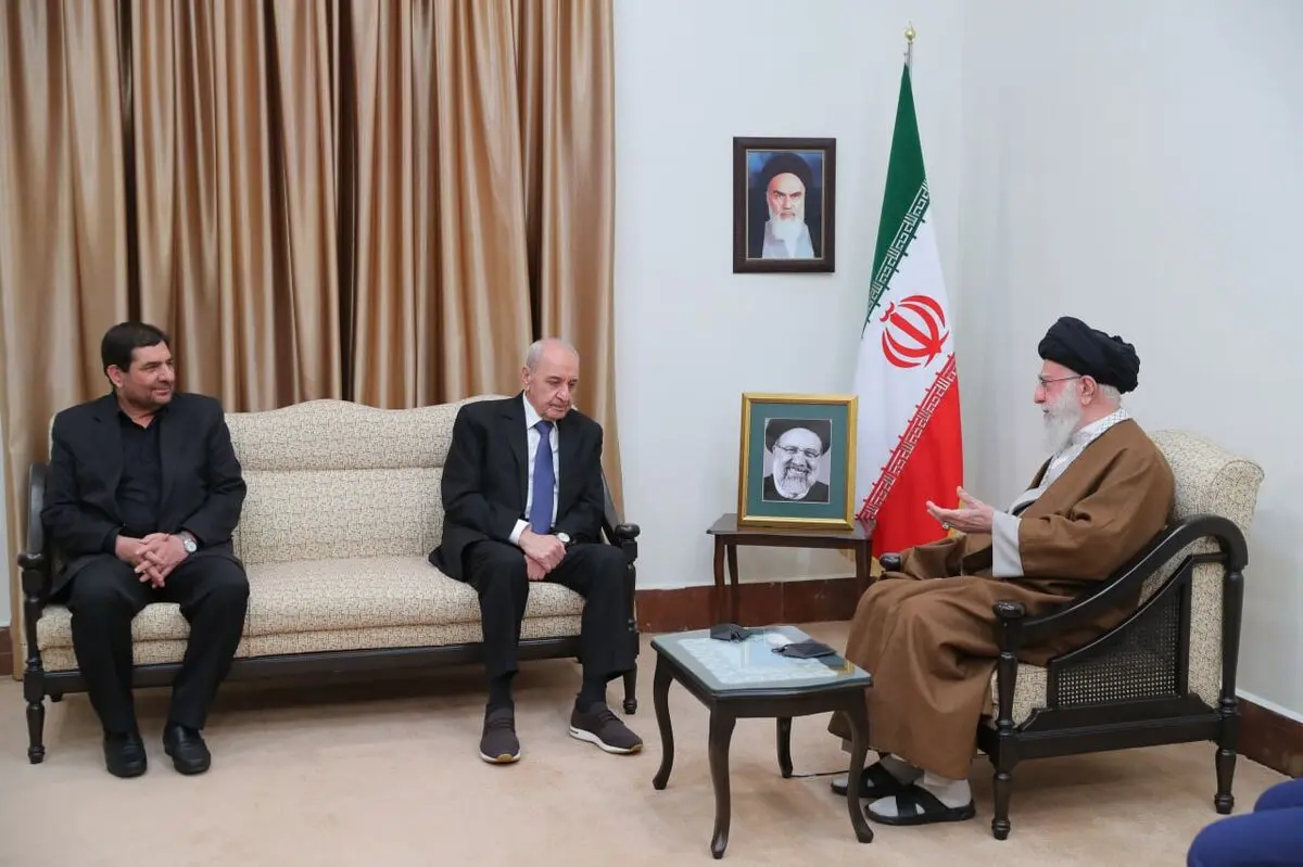 دیدار رئیس مجلس لبنان با رهبر انقلاب

