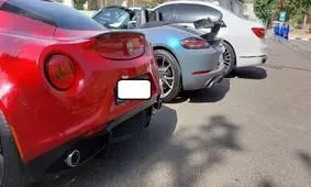 توقیف ۶۶ خودرو لاکچری در بلوار اندرزگوی تهران