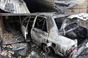 آتش سوزی هولناک مغازه مکانیکی در مریوان