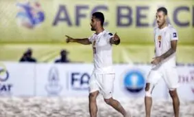 حرکت ارزشمند بازیکن تیم ملی فوتبال ساحلی ایران مقابل عربستان/ ویدئو