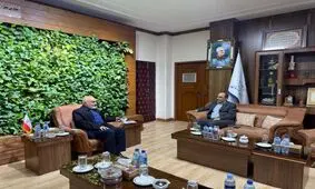 دیدار مدیرعامل شرکت فولاد اکسین با استاندار خوزستان 