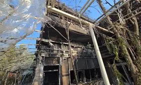 آتش‌سوزی در ساختمان اداری بیمارستان رجایی/ ویدئو