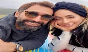 هادی کاظمی و همسرش سمانه پاکدل/ عکس