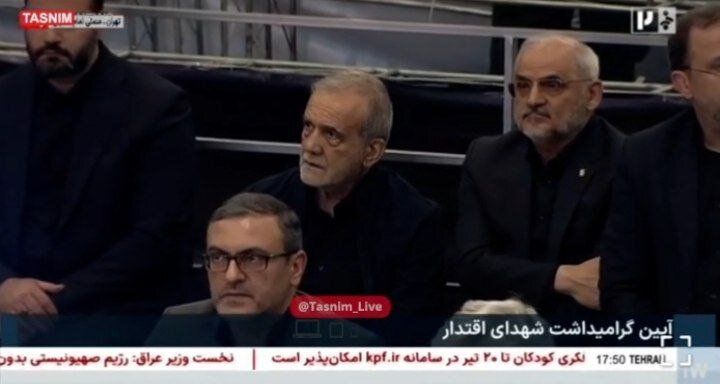 حضور پزشکیان در مراسم گرامیداشت شهدای اقتدار + تصاویر