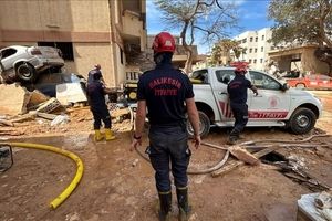کشف حدود 250 جسد از قربانیان سیل‌ در شهر درنه در شرق لیبی