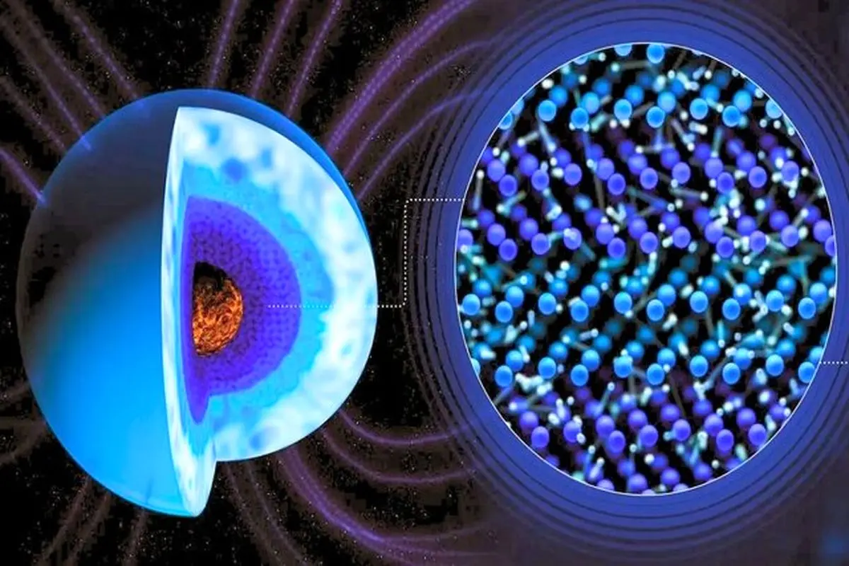 یخ داغ و سیاه، مسئول مغناطیس وحشی نپتون است

