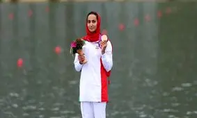 هدیه کاظمی در کایاک ۵۰۰ متر به برنز رسید