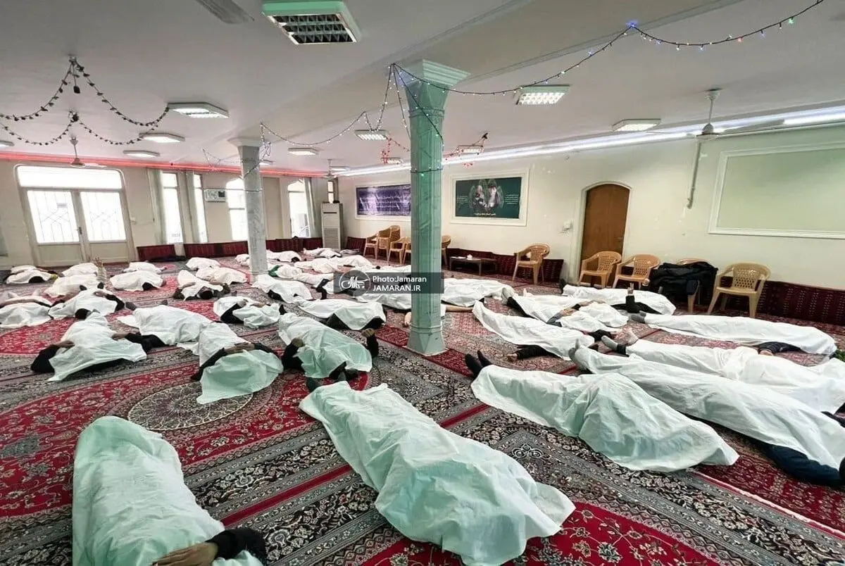 مدل جدید کفن پوشی در بروجرد