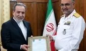 دیدار جانشین فرمانده نیروی دریایی ارتش با عراقچی

