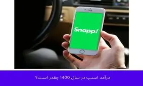 درآمد اسنپ در سال 1401 چقدر است؟