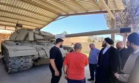 بازدید میدانی سید علی خمینی از بخشهایی از امکانات نظامی حزب الله لبنان/ تصاویر

