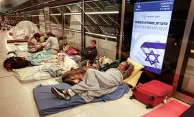 وضعیت ساکنان اسرائیل در پناهگاه ها/ تصاویر
