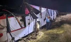 برکناری مسئول پاسگاه پلیس راه چترود کرمان پس از واژگونی اتوبوس

