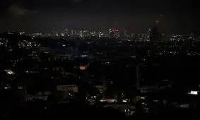 اربیل عراق در تاریکی فرو رفت

