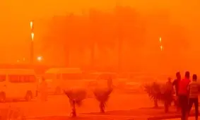 طوفان شن بار دیگر آسمان اردن، سوریه و عراق را در برگرفت