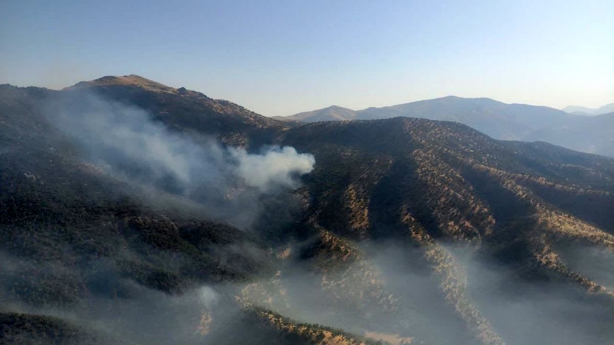 پارک ملی سالوک خراسان‌ شمالی دچار آتش‌ سوزی شد

