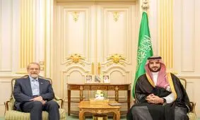 پیام وزیر دفاع عربستان پس از دیدار با لاریجانی