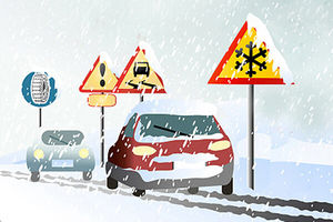 هنگام سر خوردن خودرو روی برف چه کنیم ؟ / اینفوگرافیک 