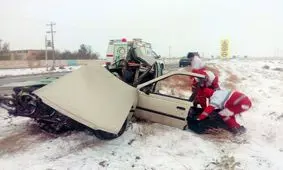تصادف در محور تربت جام و صالح آباد با ۲۶ مصدوم و یک کشته