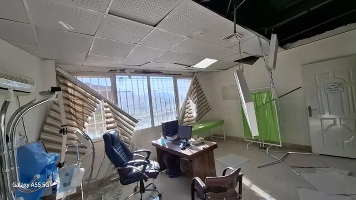 بیمارستان رازی اهواز دچار موج انفجار شد

