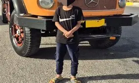 کامیونی به رانندگی یک نوجوان ۱۳ ساله در گناباد توقیف شد