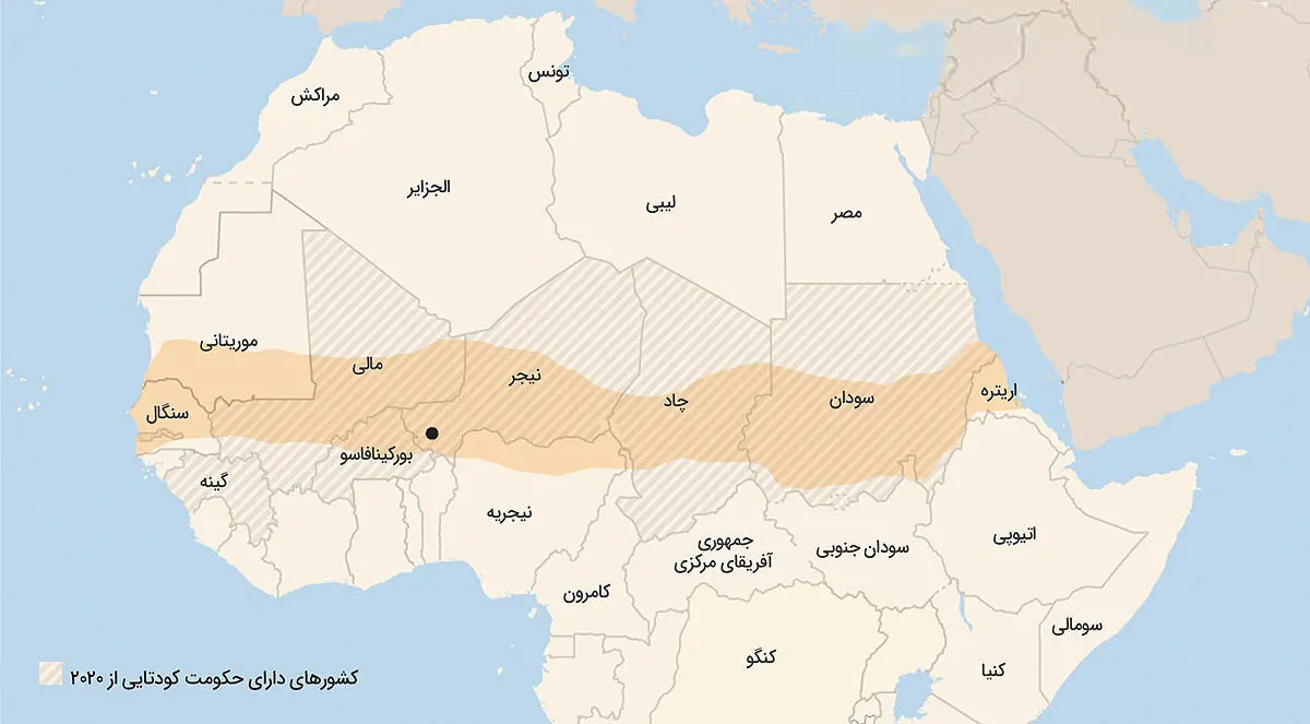 کمربند کودتا در قاره آفریقا/ طولانی‌ترین حکومت نظامی روی زمین کجاست؟