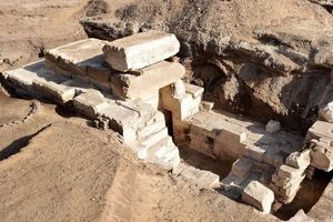 معبد مصری «خدای کودک» از زیر خاک بیرون آمد
