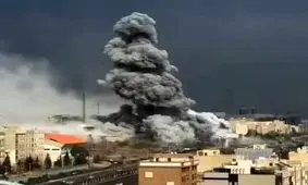 ویدیویی جدید از لحظه بمباران خیابان فردوسی در زمان جنگ ۴۰ روزه