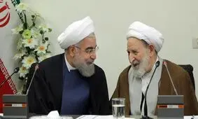 تصویری کمتر دیده‌شده از آیت‌الله یزدی و روحانی