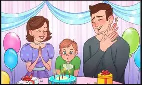  آیا می‌توانید اشتباهِ عکسِ جشن تولد را در ۵ ثانیه تشخیص دهید؟ / تست هوش فکری