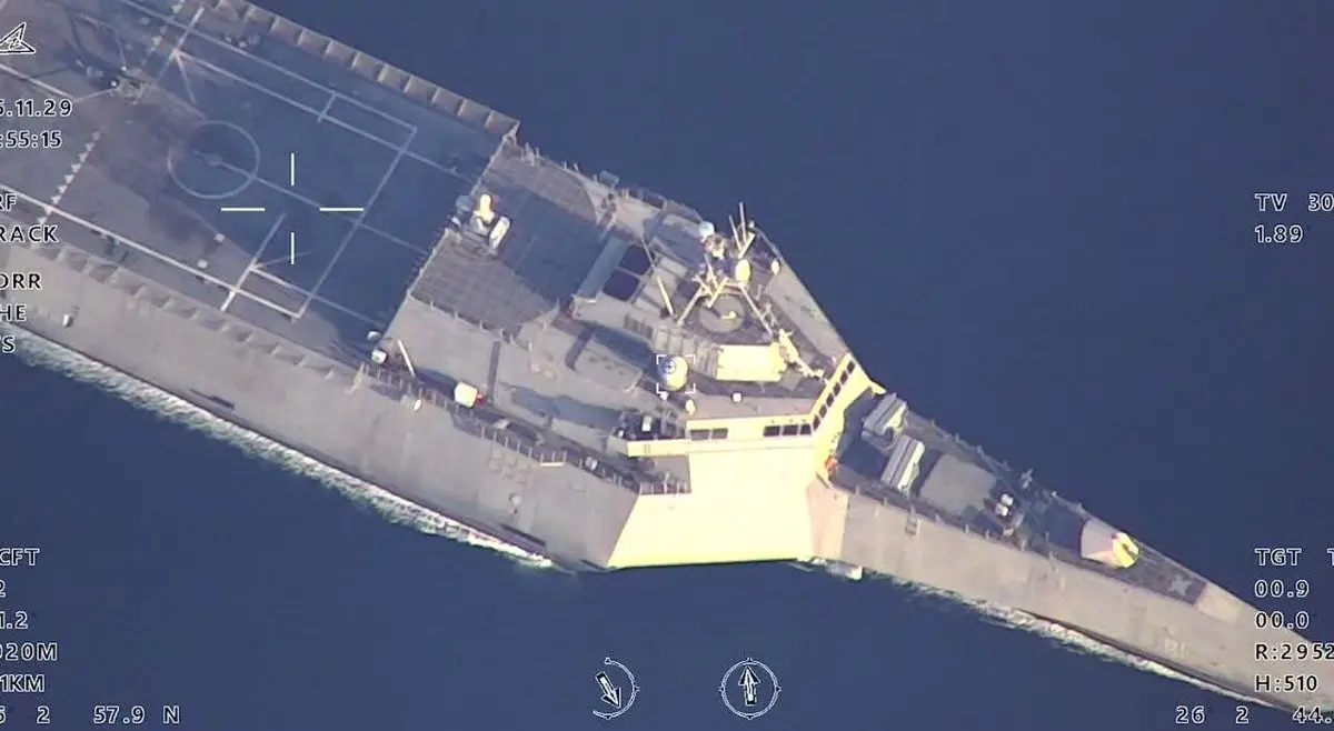 پیام مستقیم سپاه به ناو آمریکا در خلیج‌فارس

