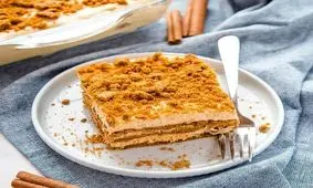 کیک عسل یخچالی بدون نیاز به فر