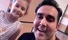  رونمایی پوریا پورسرخ از دختر 4 ساله اش/ ویدئو