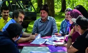 «ارسطو، هما و رحمت» در پشت صحنه سریال پایتخت 7 در شاندیز مشهد