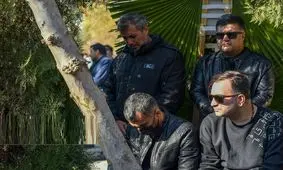 خاکسپاری مادر محمد حسین میثاقی/ تصاویر