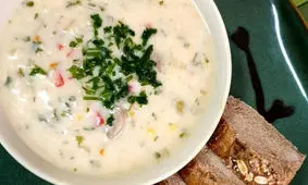 سوپ شیر متفاوت و خوشمزه برای روزهای پاییزی