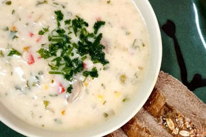 سوپ شیر متفاوت و خوشمزه برای روزهای پاییزی