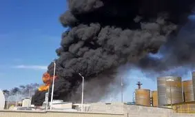 آتش‌سوزیِ پالایشگاه بیرجند به‌طور کامل مهار شد/ ویدئو