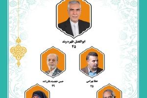 انتشار لیست ایران متحد به سر لیستی ابوالفضل ظهره وند