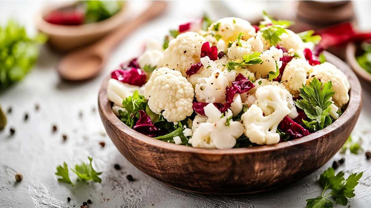 سالاد پاییزی با سس گردو و آب انار؛ جذاب و خوشمزه