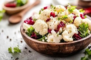 سالاد پاییزی با سس گردو و آب انار؛ جذاب و خوشمزه