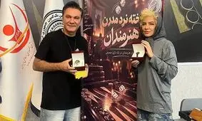 ذوق‌زدگی شراره رخام لحظه دریافت جایزه قهرمانی تخته‌نرد/ ویدئو
