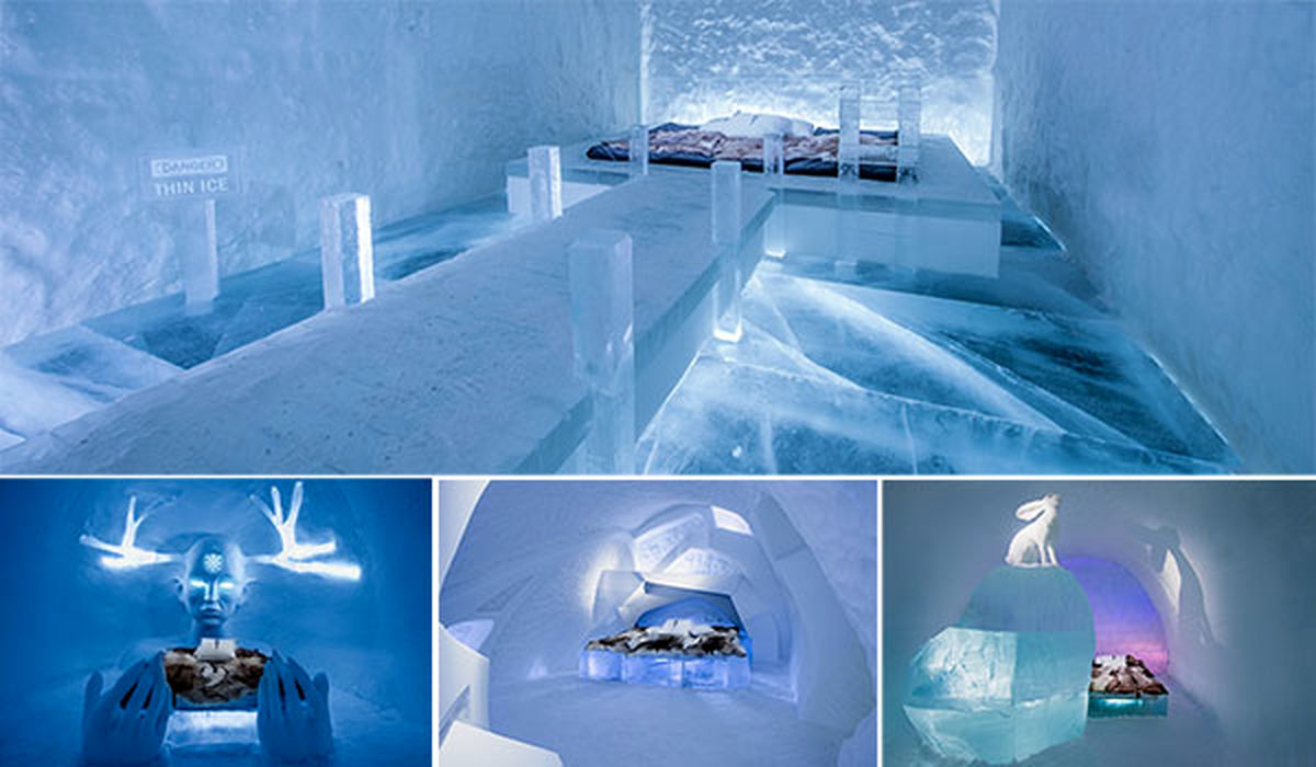 ﻿بزرگترین هتل یخی جهان در سوئد 