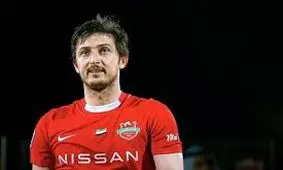 حضور آزمون با عصا در کنار ملی پوشان پیش از دیدار ایران و کره شمالی