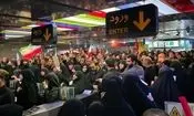 توقف خدمات در ایستگاه متروی امام حسین به‌ دلیل تراکم شدید جمعیت 