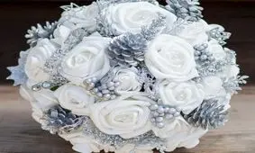 انواع دسته گل عروس زمستانی زیبا و جذاب