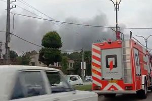 آتش‌سوزی گسترده در یکی از مراکز خرید غرب مازندران/ ویدئو

