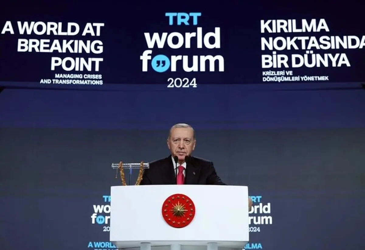 معترضان سخنرانی اردوغان را به هم ریختند

