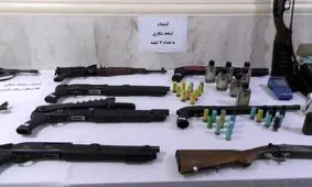 انهدام شبکه قاچاق انواع سلاح و مهمات جنگی توسط سازمان اطلاعات سپاه خوزستان/ ویدئو